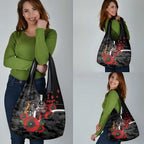 Collingwood Magpies ANZAC Personalised Grocery Bag Lest We Forget Poppy Camo