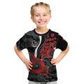 Collingwood Magpies ANZAC Personalised Kid T Shirt Lest We Forget Poppy Camo