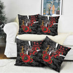 Collingwood Magpies ANZAC Personalised Pillow Cover Lest We Forget Poppy Camo