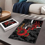 Collingwood Magpies ANZAC Personalised Puzzle Lest We Forget Poppy Camo