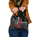 Collingwood Magpies ANZAC Personalised Shoulder Handbag Lest We Forget Poppy Camo