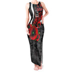 Collingwood Magpies ANZAC Personalised Tank Maxi Dress Lest We Forget Poppy Camo