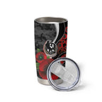 Collingwood Magpies ANZAC Personalised Tumbler Cup Lest We Forget Poppy Camo