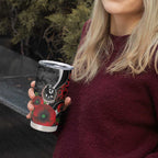 Collingwood Magpies ANZAC Personalised Tumbler Cup Lest We Forget Poppy Camo
