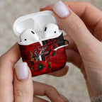 Essendon Bombers ANZAC Personalised AirPods Case Lest We Forget Poppy Camo