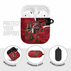 Essendon Bombers ANZAC Personalised AirPods Case Lest We Forget Poppy Camo