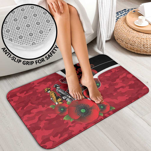 Essendon Bombers ANZAC Personalised Bathroom Set Lest We Forget Poppy Camo
