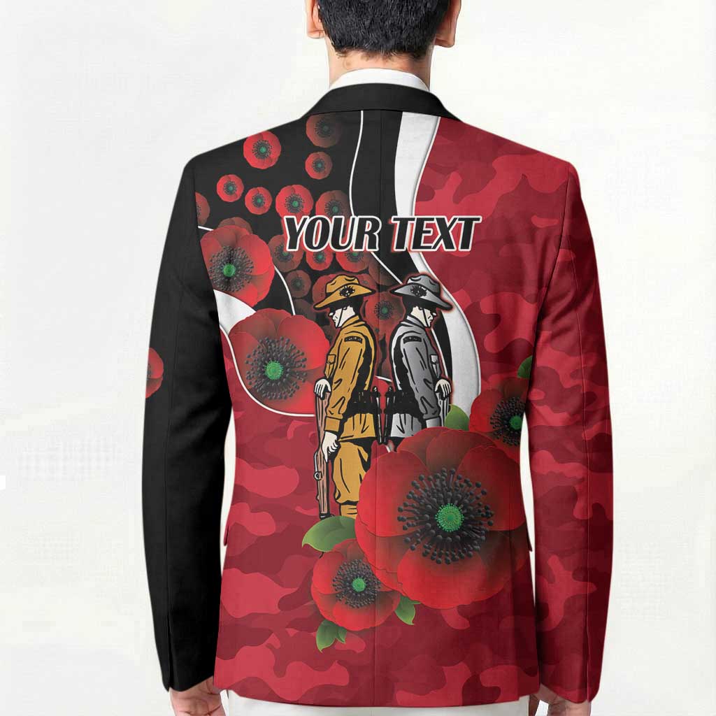 Essendon Bombers ANZAC Personalised Blazer Lest We Forget Poppy Camo