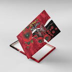 Essendon Bombers ANZAC Personalised Canvas Wall Art Lest We Forget Poppy Camo