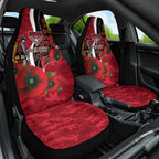 Essendon Bombers ANZAC Personalised Car Seat Cover Lest We Forget Poppy Camo