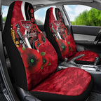 Essendon Bombers ANZAC Personalised Car Seat Cover Lest We Forget Poppy Camo