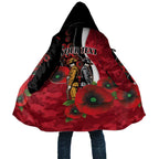 Essendon Bombers ANZAC Personalised Cloak Lest We Forget Poppy Camo