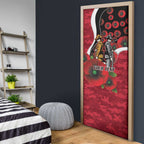 Essendon Bombers ANZAC Personalised Door Cover Lest We Forget Poppy Camo