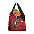Essendon Bombers ANZAC Personalised Grocery Bag Lest We Forget Poppy Camo