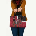 Essendon Bombers ANZAC Personalised Leather Bag Lest We Forget Poppy Camo