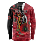 Essendon Bombers ANZAC Personalised Long Sleeve Shirt Lest We Forget Poppy Camo