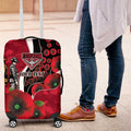 Essendon Bombers ANZAC Personalised Luggage Cover Lest We Forget Poppy Camo
