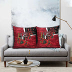 Essendon Bombers ANZAC Personalised Pillow Cover Lest We Forget Poppy Camo