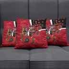 Essendon Bombers ANZAC Personalised Pillow Cover Lest We Forget Poppy Camo