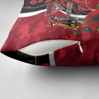 Essendon Bombers ANZAC Personalised Pillow Cover Lest We Forget Poppy Camo