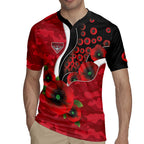 Essendon Bombers ANZAC Personalised Rugby Jersey Lest We Forget Poppy Camo