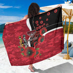Essendon Bombers ANZAC Personalised Sarong Lest We Forget Poppy Camo