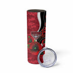Essendon Bombers ANZAC Personalised Skinny Tumbler Lest We Forget Poppy Camo