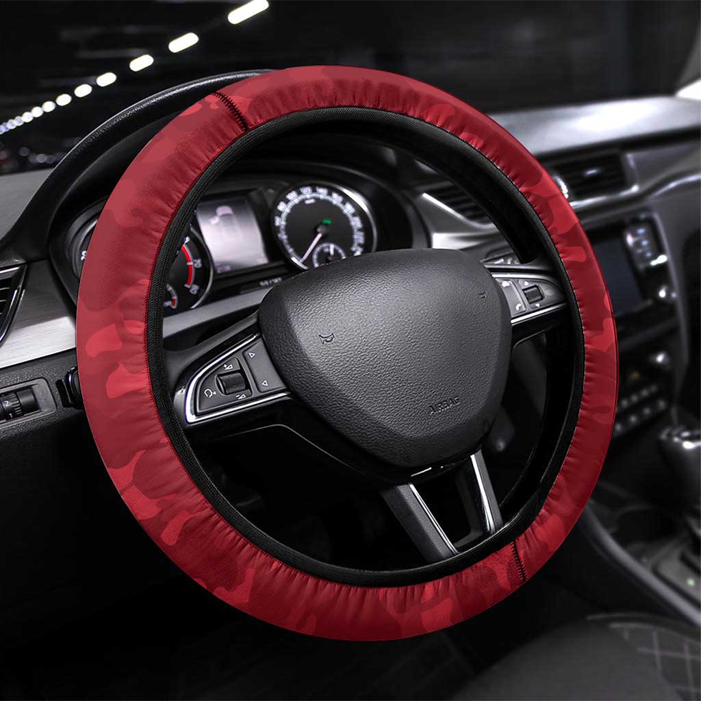 Essendon Bombers ANZAC Steering Wheel Cover Lest We Forget Poppy Camo