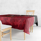 Essendon Bombers ANZAC Personalised Tablecloth Lest We Forget Poppy Camo