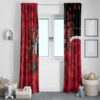 Essendon Bombers ANZAC Personalised Window Curtain Lest We Forget Poppy Camo