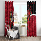 Essendon Bombers ANZAC Personalised Window Curtain Lest We Forget Poppy Camo