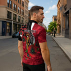 Essendon Bombers ANZAC Personalised Zipper Polo Shirt Lest We Forget Poppy Camo