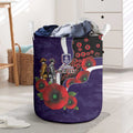 Fremantle Dockers ANZAC Personalised Laundry Basket Lest We Forget Poppy Camo