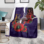 Fremantle Dockers ANZAC Personalised Blanket Lest We Forget Poppy Camo