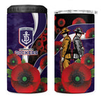 Fremantle Dockers ANZAC Personalised 4 in 1 Can Cooler Tumbler Lest We Forget Poppy Camo