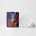 Fremantle Dockers ANZAC Personalised Ceramic Mug Lest We Forget Poppy Camo