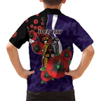 Fremantle Dockers ANZAC Personalised Family Matching Tank Maxi Dress and Hawaiian Shirt Lest We Forget Poppy Camo