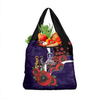 Fremantle Dockers ANZAC Personalised Grocery Bag Lest We Forget Poppy Camo
