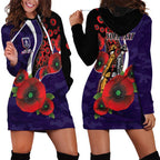 Fremantle Dockers ANZAC Personalised Hoodie Dress Lest We Forget Poppy Camo