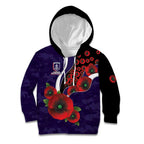 Fremantle Dockers ANZAC Personalised Kid Hoodie Lest We Forget Poppy Camo