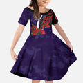 Fremantle Dockers ANZAC Personalised Kid Short Sleeve Dress Lest We Forget Poppy Camo