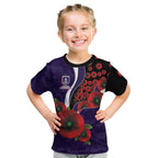 Fremantle Dockers ANZAC Personalised Kid T Shirt Lest We Forget Poppy Camo