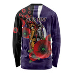 Fremantle Dockers ANZAC Personalised Long Sleeve Shirt Lest We Forget Poppy Camo