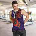 Fremantle Dockers ANZAC Personalised Men Tank Top Lest We Forget Poppy Camo