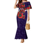Fremantle Dockers ANZAC Personalised Mermaid Dress Lest We Forget Poppy Camo