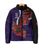 Fremantle Dockers ANZAC Personalised Padded Jacket Lest We Forget Poppy Camo