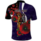 Fremantle Dockers ANZAC Personalised Polo Shirt Lest We Forget Poppy Camo