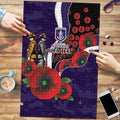 Fremantle Dockers ANZAC Personalised Puzzle Lest We Forget Poppy Camo