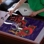 Fremantle Dockers ANZAC Personalised Puzzle Lest We Forget Poppy Camo