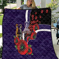 Fremantle Dockers ANZAC Personalised Quilt Lest We Forget Poppy Camo